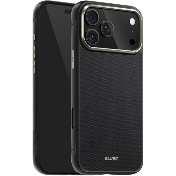 TPU+PC чохол Blueo Aramid Fiber with MagSafe для Apple iPhone 17 Pro (6.3") Black