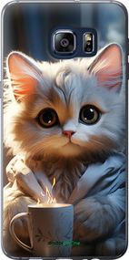 Чохол на Samsung Galaxy S6 Edge Plus G928 Білий кіт "5646u-189-2448"