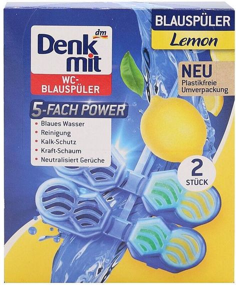 Denkmit туалетний блок для унітазу lemon (2шт)