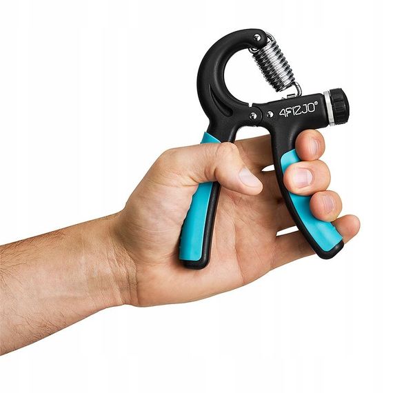 Еспандер кистьовий пружинний 4FIZJO з регульованим навантаженням 10-40 кг Black/Blue 4FJ0254 (P-5907739313331) | Зображення 1