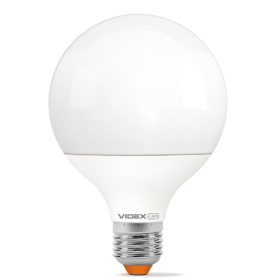 Лампа G95e 15W E27 3000K 220V LED Videx | Зображення 2