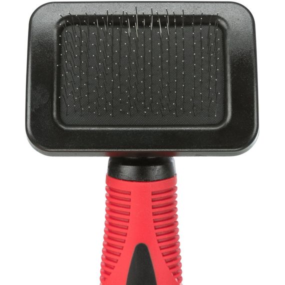 Щітка-пуходерка Trixie для собак м яка пластик/метал 7х16 см | Зображення 1