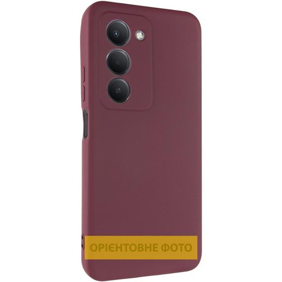 Чохол TPU GETMAN Liquid Silk Full Camera для Xiaomi Redmi 15 4G (Global) / 5G Бордовий / Marsala