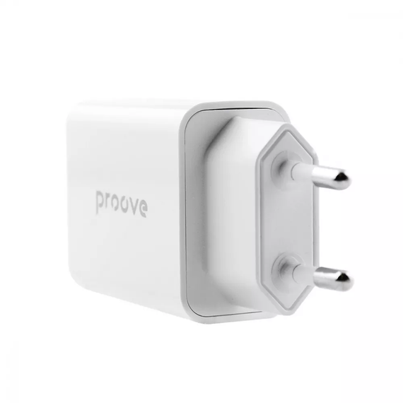 Сетевое зарядное устройство Proove Rapid 20W (Type-C+USB) белый, блочок зарядки | Зображення 3
