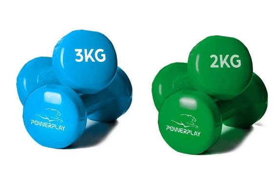 Набір гантелей в кейсі 12 кг. PowerPlay 4118 Fitness Dumbells (2 шт*1 кг, 2 шт*2 кг, 2 шт*3 кг) (PP_4118_12kg) | Зображення 7
