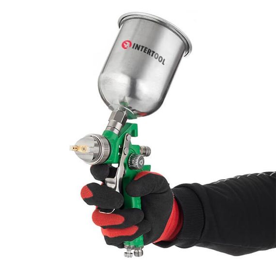 Набір 3 фарбопульта HVLP: 0,8 мм, 1,3 мм, 1,7 мм INTERTOOL PT-1505 | Зображення 9