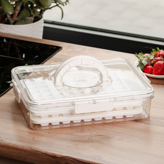 Контейнер для заморожування льоду 126 відсіків 30,5х24х7 см Бежевий HP-27-8 | Зображення 3