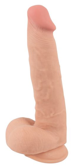 Фалоімітатор - Nature Skin Dildo With Movable Skin, 25 см Sex Aura | Зображення 3