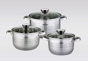 Набор кастрюль с крышками Bohmann BH-71241-06 набор кухонный 6 предметов посуда для кухни