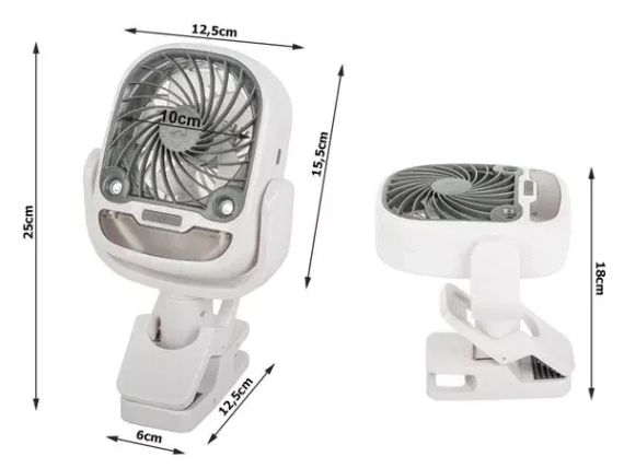 Настільний вентилятор, зволожувач повітря з роз'ємом, USB RGB 2в1 | Зображення 4