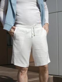 Шорти льон белый S XXXL