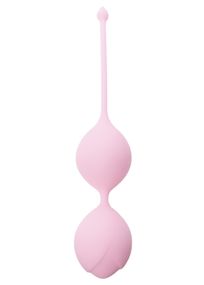 Вагінальні кульки - Silicone Kegel Balls Light Pink, 36 мм, 90 г