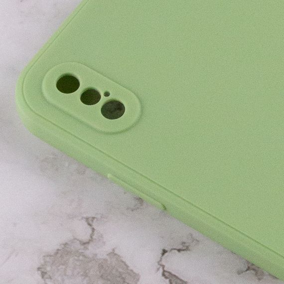 Силиконовый чехол Candy Full Camera для Apple iPhone XS Max (6.5") Фисташковый | Зображення 2