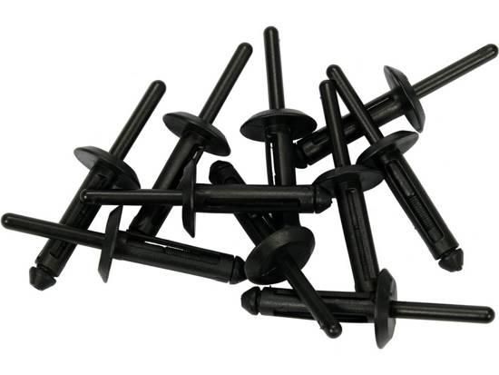 Заклепки пластикові YATO Польша, 5.0x17.2 мм, 10 шт.Nylon YT-35982