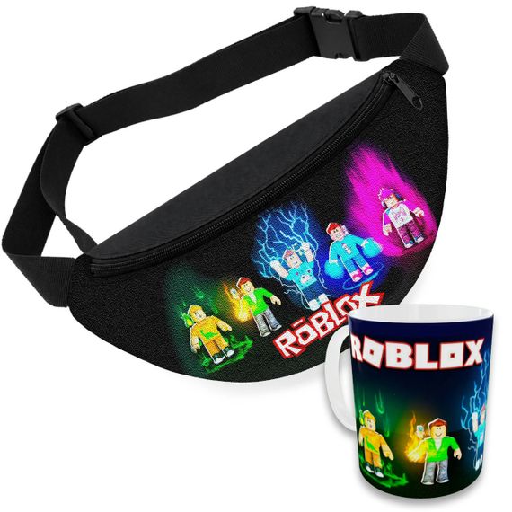 Детский набор Roblox сумка-бананка + керамическая кружка с принтом (5676)