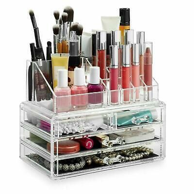 Органайзер для зберігання косметики 4DRAWER Акриловий прозорий настільний ящик - бокс для косметики та біжутерії | Зображення 1