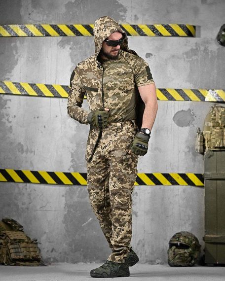 Літній еластичний тактичний костюм fragment 3в1 піксель ДЛ6475 | Зображення 2