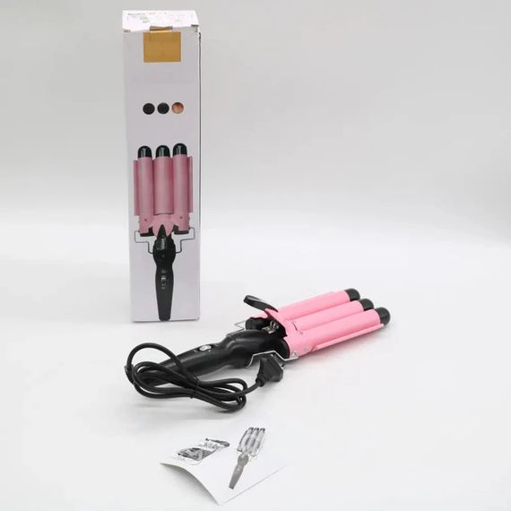 Потрійна плойка для завивки волосся з керамічними стержнями XPRO GM-2933 (234571986_393) | Зображення 8