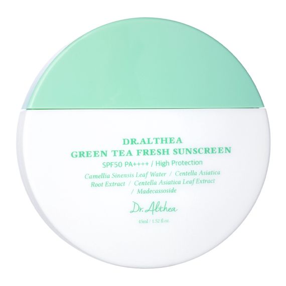 Крем сонцезахисний для чутливої шкіри SPF50+ PA++++ Dr. Althea Green Tea Fresh Sunscreen (45 ml)