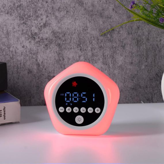 ANNNGUL Дитячий будильник, годинник для навчання сну малюків із нічним світлом, годинник «OK to Wake» для дітей, один р | Зображення 1