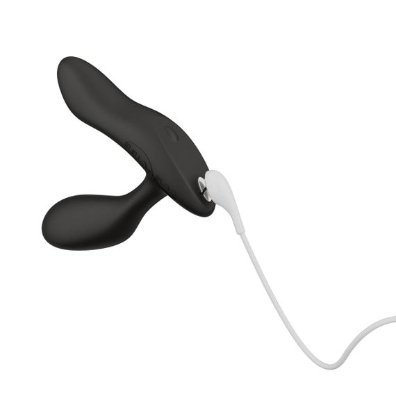 Смарт-вибромассажер простаты We-Vibe Vector+ CHARCOAL BLACK, пульт ДУ, регулируемый угол наклона | Зображення 4
