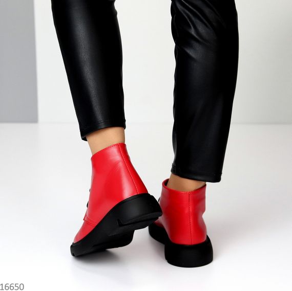 Яскраві червоні черевики натуральна шкіра в асортименті | Зображення 4