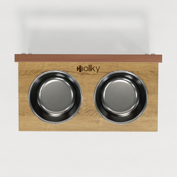 Миски на регулируемой подставке для маленьких собак Hollky Flex S (2 × 0.450 л) FS-422523-GLNT | Зображення 9