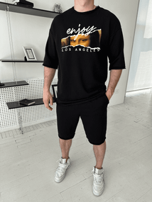 Комплект футболка та шорти ДТФ (петля оверсайз)