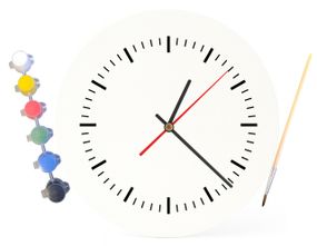 Дитячий набір для творчості годинник розмальовка 30 см (Г0080)