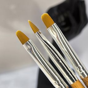 Кисть язычок Global Fashion №8 с деревянной ручкой