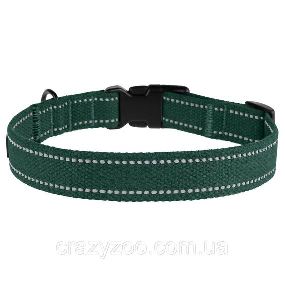Нашийник для собак BronzeDog Сotton брезентовий зелений 2x30-40 см 51/1505Б/T | Зображення 1