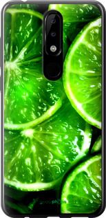 Чохол на Nokia 5.1 Plus Зелені часточки лимона "852t-1543-2448"