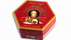 Шоколадные марципановые конфеты в коробке Mozart Kugeln, 300г (Австрия)