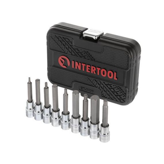 Набір біт HEX 1/2" 4-17, 100 мм, S2, STORM INTERTOOL ET-84061 | Зображення 1