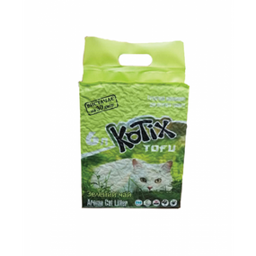 Наполнитель для кошачих туалетов KOTIX TOFU Зеленый чай 6L