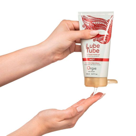 Лубрикант на водной основе Orgie Lube Tube Hot, 150 мл, с согревающим эффектом, без запаха | Зображення 1