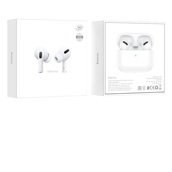 Беспроводные наушники HOCO EW05 Plus Active noise cancelling true wireless BT headset White | Зображення 4