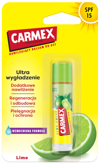 Зволожувальний бальзам для губ CARMEX, SPF 15 Lime