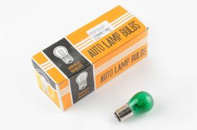 Лампа S25 (двухконтактная)   12V 21W/5W   (стоп, габарит)   (зеленая)   ORANGE BOX