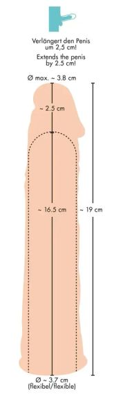 Насадка для подовження Silicone Extension Sex Aura | Зображення 8
