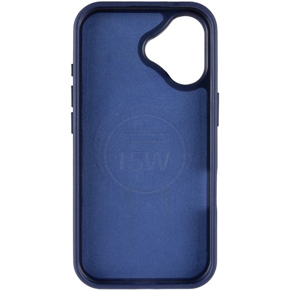 Шкіряний чохол Rally with Magnetic Fit для Apple iPhone 17 (6.3") Blue / White | Зображення 2