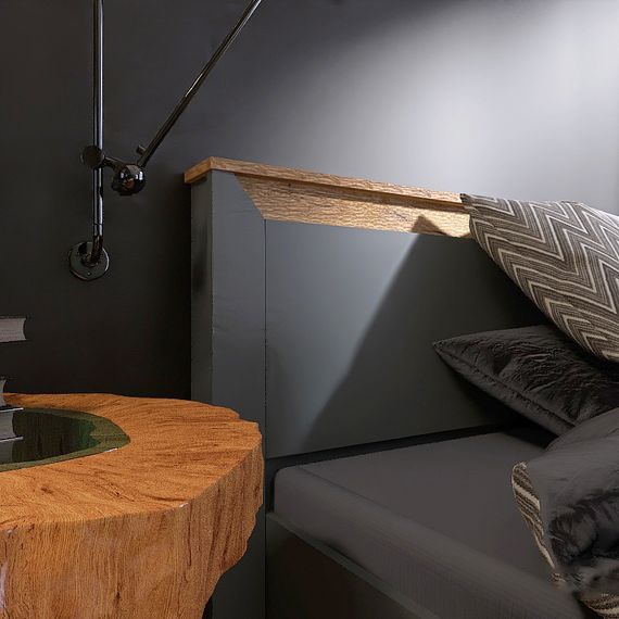 Ліжко двоспальне Еверест Нордік-1600 (підйомний механізм) 160х200 см Графіт/Дуб крафт золотий (EVR-5560) | Зображення 7