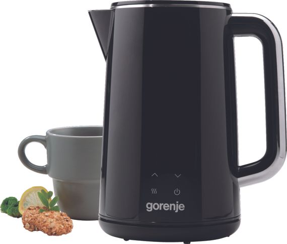 Електрочайник Gorenje, 1.7л, подвійні стінки, LED дисплей, Strix контроль, чорний (K17DWD) | Зображення 6
