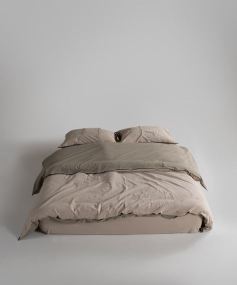 Постельное белье Limasso Stonewashed Essualte 200 х 220 см Oxford Tan - Akdeniz Yesili | Зображення 3