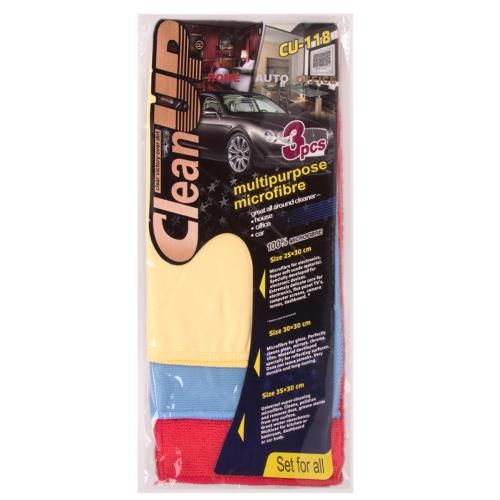 Серветка мікрофібра CleanUP CU-118 універс. 30х35см 3 шт. | Зображення 2