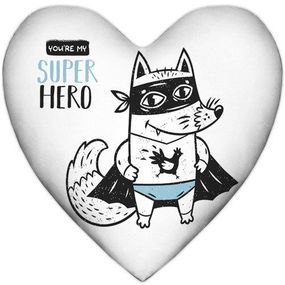 Подушка сердце XXL You`re my super hero 57x57 см (6PS_18L034)