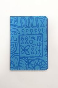 Обкладинка на паспорт-книжку "Візерунки" ZS040 Color-it (6973795230393) Блакитний