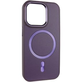 Шкіряний чохол SnapCase with MagSafe для Apple iPhone 11 (6.1") Dark Purple