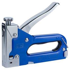 Степлер Sigma з регулятором для скоб 4-14мм (синій) (2821011)