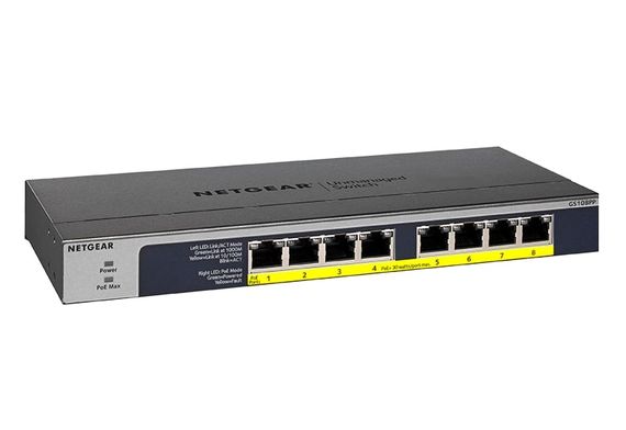 Коммутатор NETGEAR GS108PP 8xGE PoE+, неуправляемый (GS108PP-100EUS) | Зображення 7